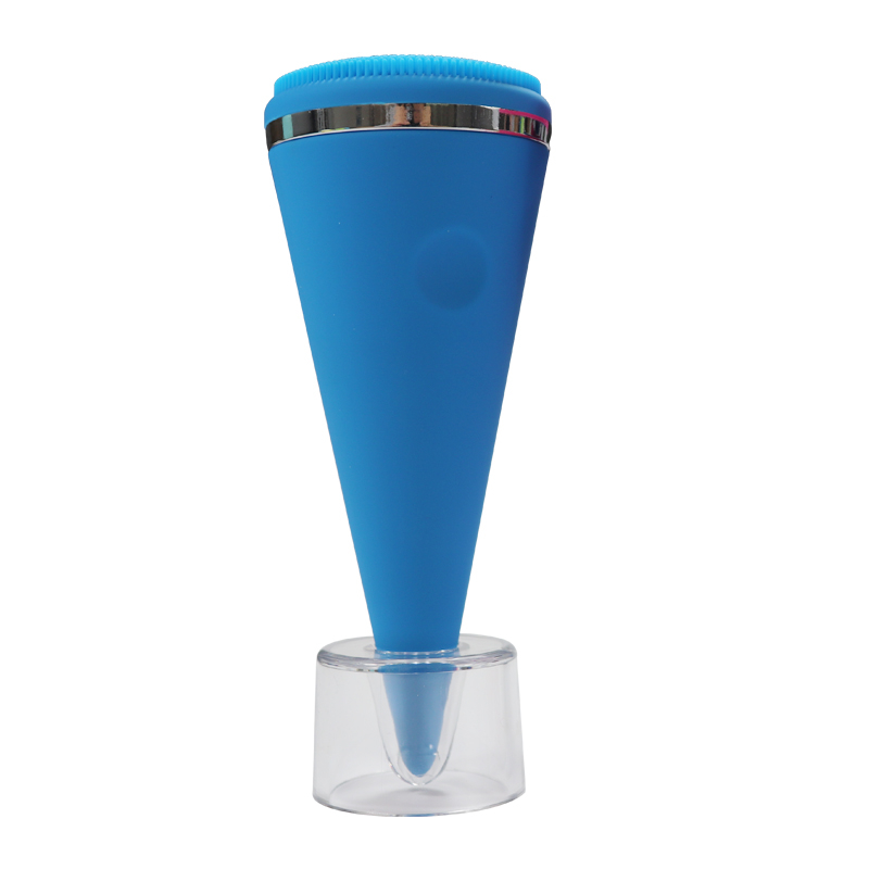 硅膠美容儀制品，圓錐形硅膠面部美容清潔儀