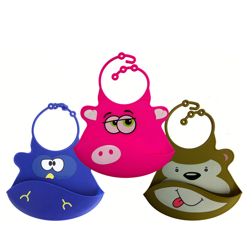 寶寶吃飯飯兜，兒童硅膠口水圍兜定制代加工廠